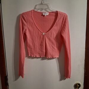 Vtg Y2K Cropped Babydoll Balletcore Top EUC S‎
